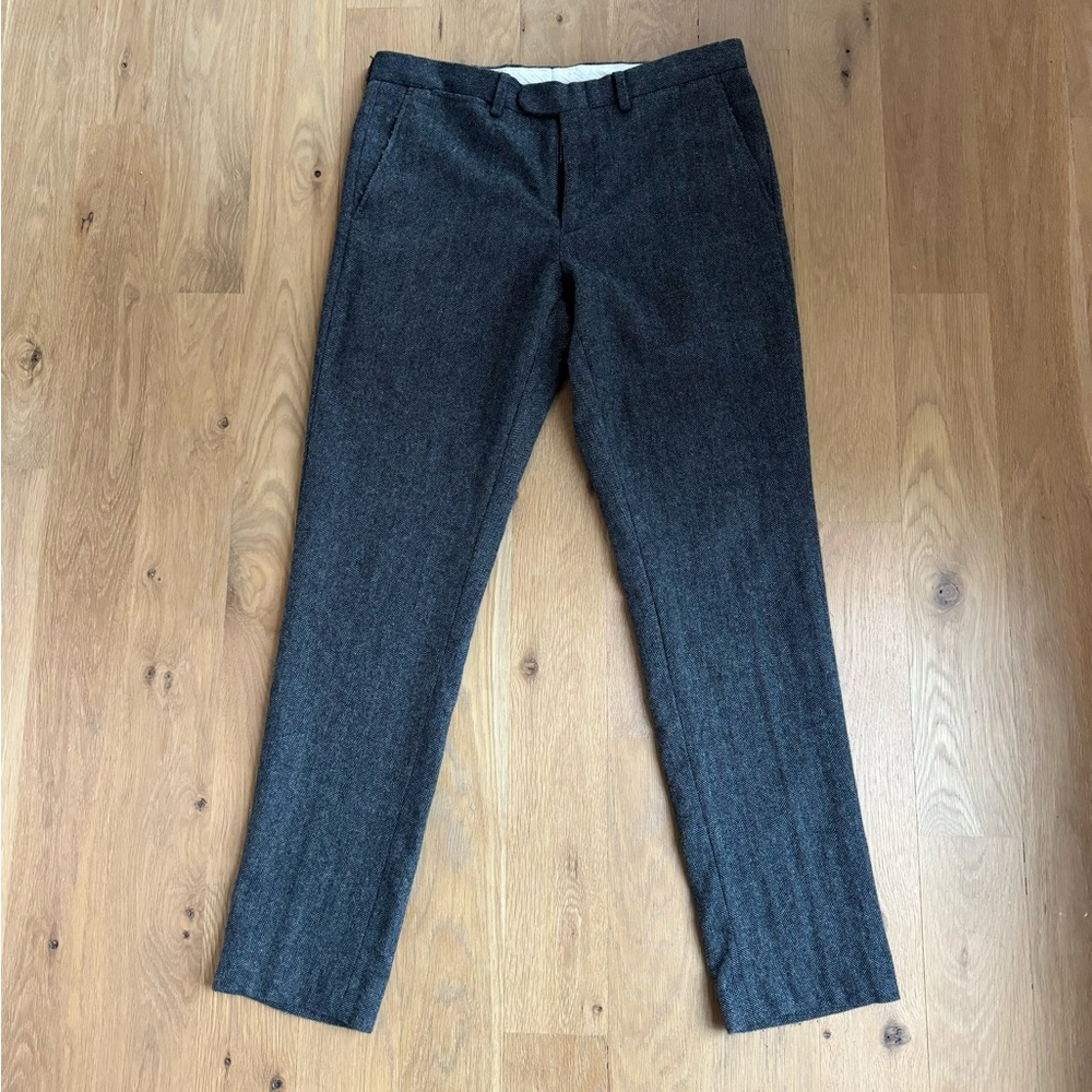 J Crew Bowery Wool Blend Dress Pant 32 x 32